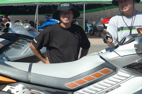 >Kanamori spying the new Sea Doo