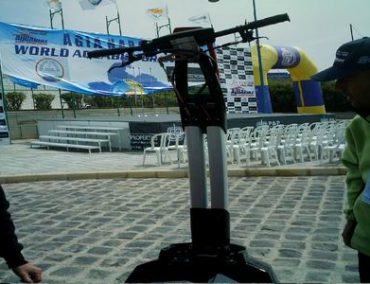 >HSR-Benelli on a stand at the UIM European series