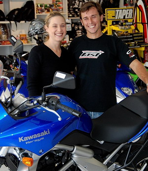 >Dustin Motzouris opens Kawasaki motorcycle dealership