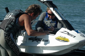 Lustic on his Matrix hull