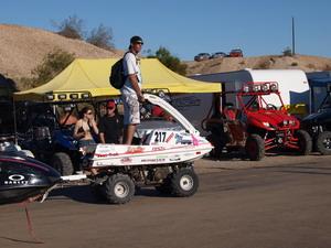 >Ένα Jet Ski με ρόδες