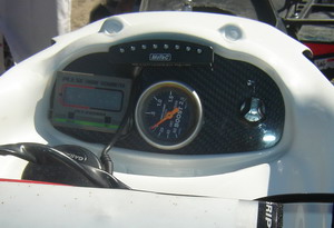 >A real race oriented instrument panel