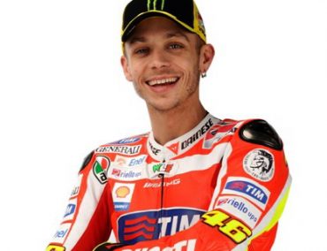 >Rossi in his new leathers