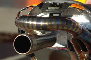 >Four-Stroke exhaust design