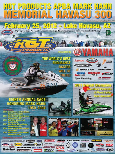 >Official Mark Hahn 300 2012 poster