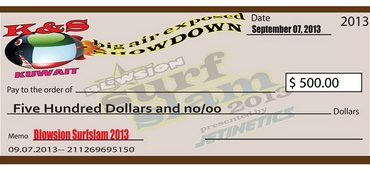 >Blowsion SurfSlam 2013 BIG check