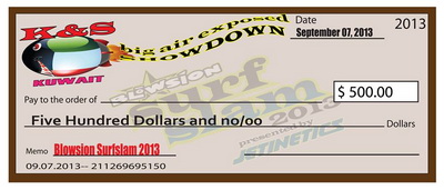 >Blowsion SurfSlam 2013 BIG check