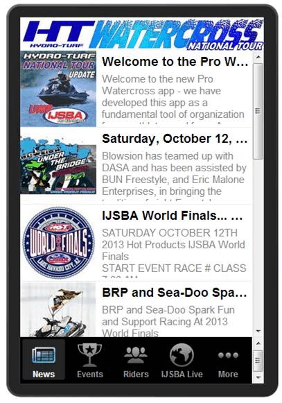 >Download the new Pro Watercross AP from iTunes today