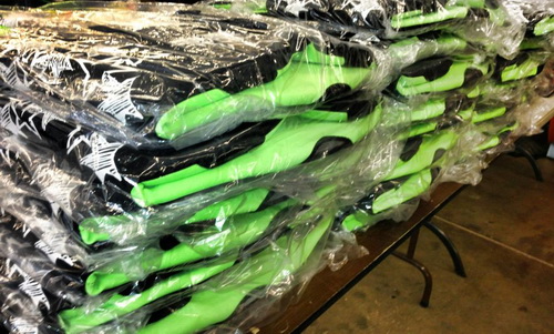 >New Burn wetsuits at Kommander Industries