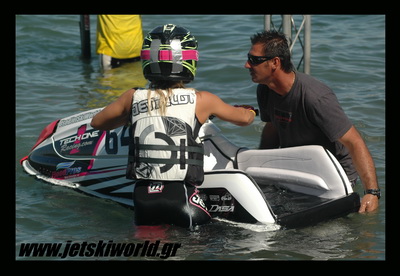 >Girello and Laho on a Yamaha