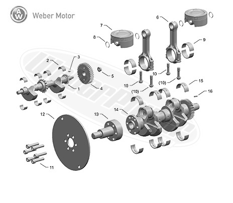 >Weber crankshaft internals