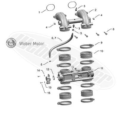 >Weber motor intake parts
