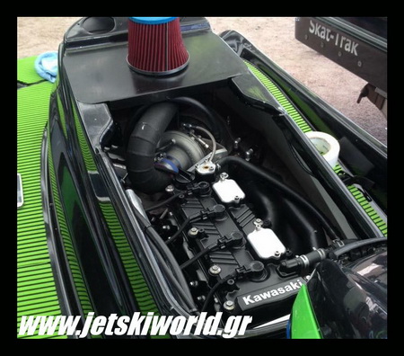 >Team Kawasaki uses R&D turbo set up