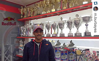 >Mohamed Burbaya sponsored by Red-Bull