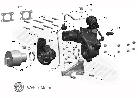 >Turbo rebuild kit from Weberpower.com