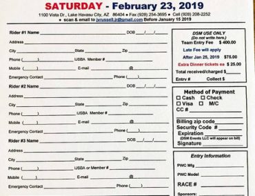 2019 Mark Hahn 300 Entry Form available