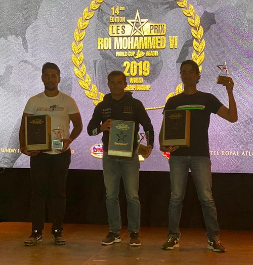 Team Pastorello on the podium