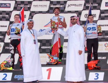 Victory parade lap to clinch SHARJAH GP title