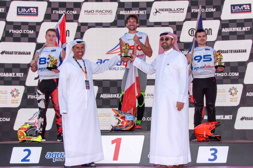 Victory parade lap to clinch SHARJAH GP title