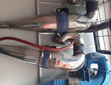 Aftermarket exhaust pipes for Kawasaki 440/550