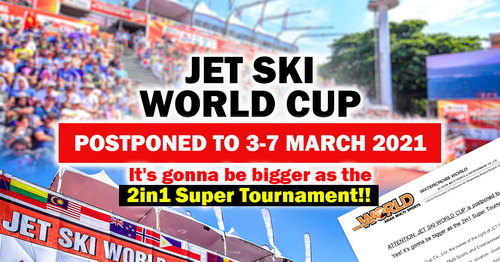 Jet Ski World Cup is postponed to 3-7 March 2021