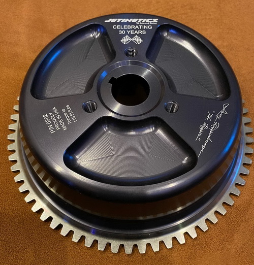 Jetinetics charging flywheel