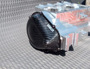 Carbon flywheel cover for Yamaha