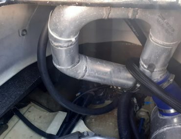 Aluminum rear exhaust for Kawasaki Ultra 310R